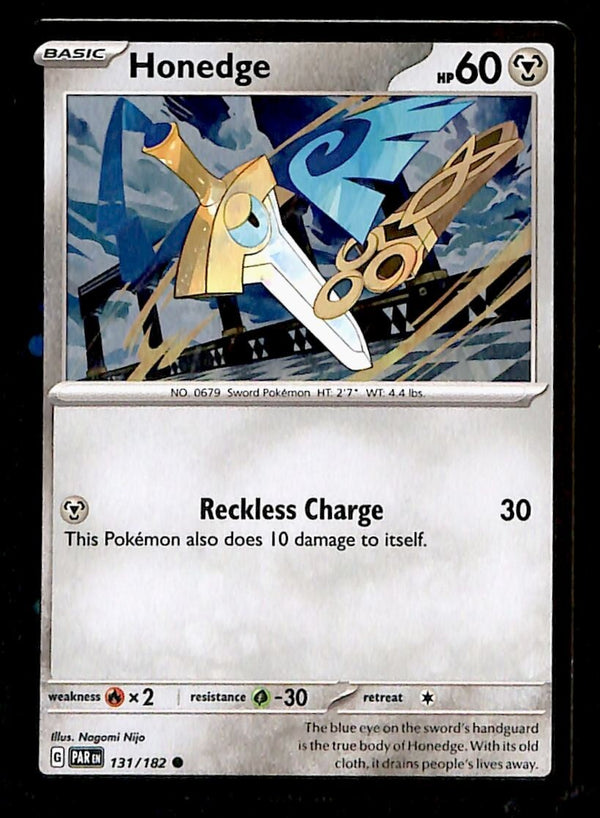 Honedge Cosmos Holo Paradox Rift 131/182, NM Pokemon Card