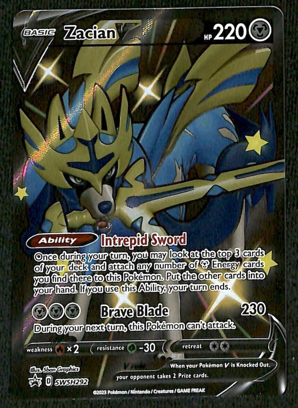 Zacian V Promo SWSH292, NM Pokemon Card Zacian V Promo SWSH292, NM Pokemon Card