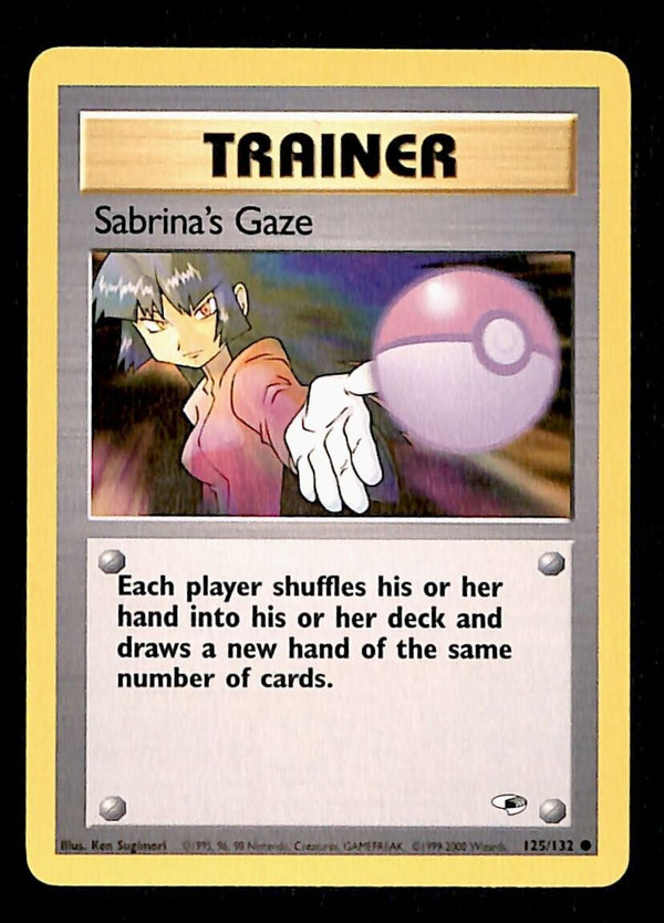 Sabrina's Gaze Gym Heroes EX, 125/132 Pokemon Card.