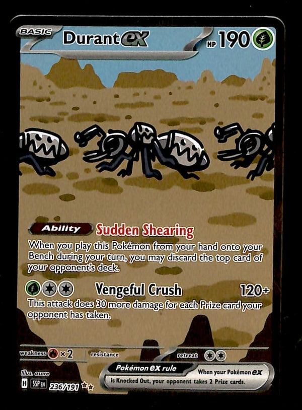 Durant ex Special Illustration Rare Surging Sparks 236/191, NM Pokemon Card