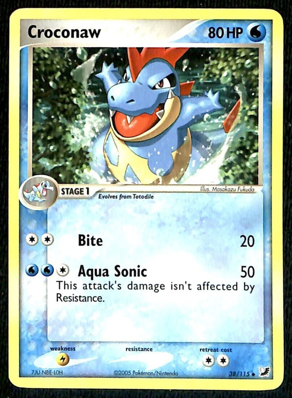 Croconaw Unseen Forces NM, 38/115 Pokemon Card Croconaw Unseen Forces NM, 38/115 Pokemon Card
