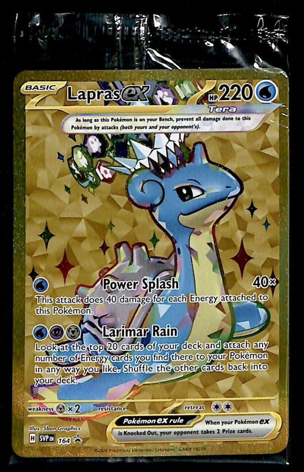 SEALED Lapras ex Promo SVP 164, NM Pokemon Card