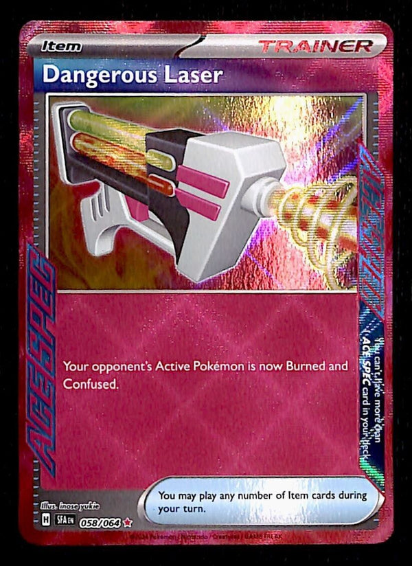 Dangerous Laser ACE SPEC Ultra Rare Shrouded Fable 058/064, NM Pokemon Card