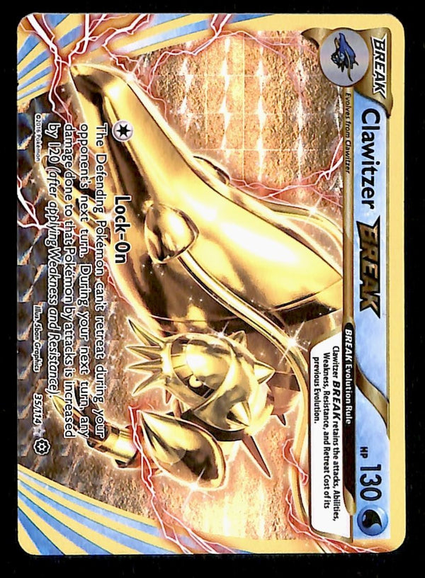 Clawitzer Break Steam Siege 35/114, VG Pokemon Card Clawitzer Break Steam Siege 35/114, VG Pokemon Card