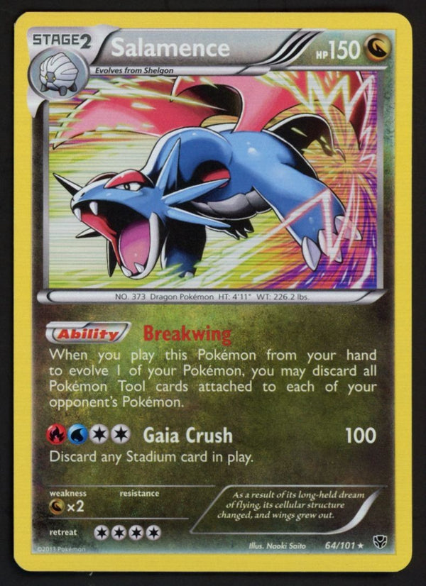 Salamence Holo Plasma Blast 64/101, NM Pokemon Card