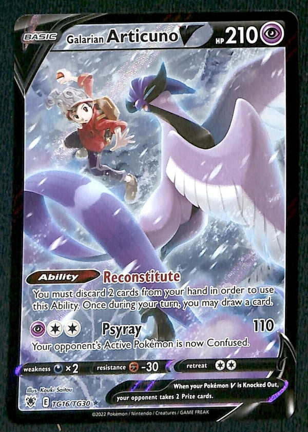 Articuno V Trainer Gallery Astral Radiance TG16/TG30, NM Pokemon Card