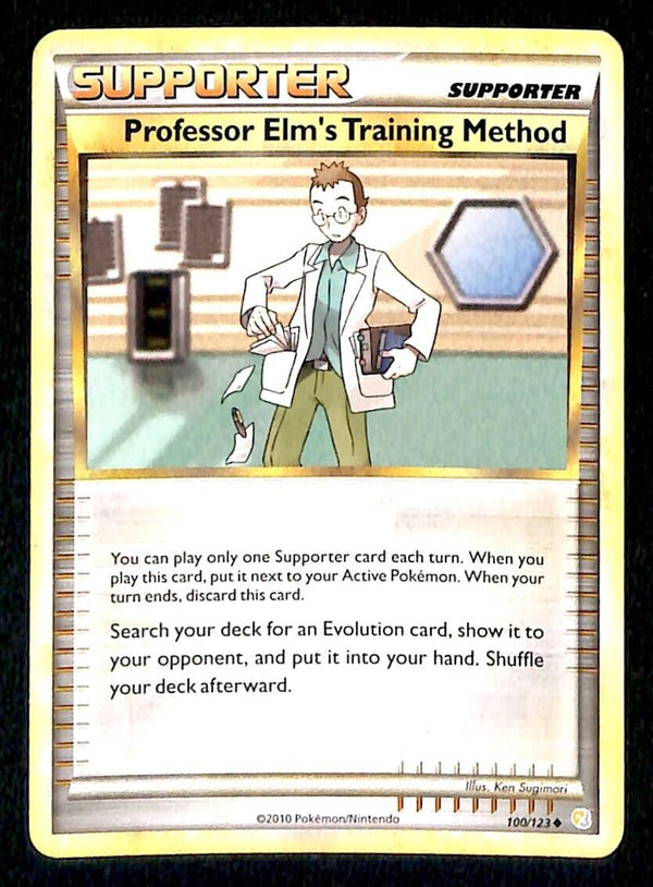 Professor Elms Training Method Heartgold & Soulsilver NM, 100/123 Pokemon Card