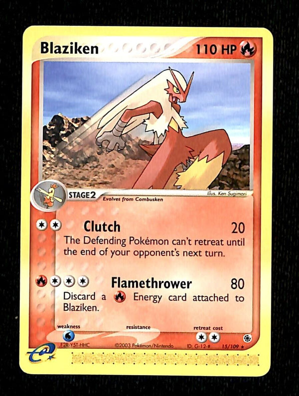 Blaziken Ruby And Sapphire NM, 15/109 Pokemon Card