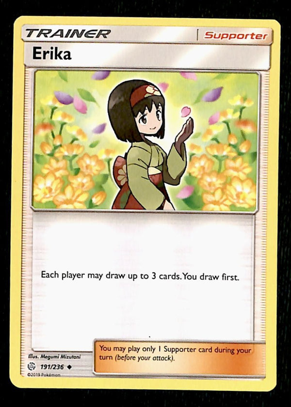 Erika Trainer Common Unified Minds 191/236, NM Pokemon Card