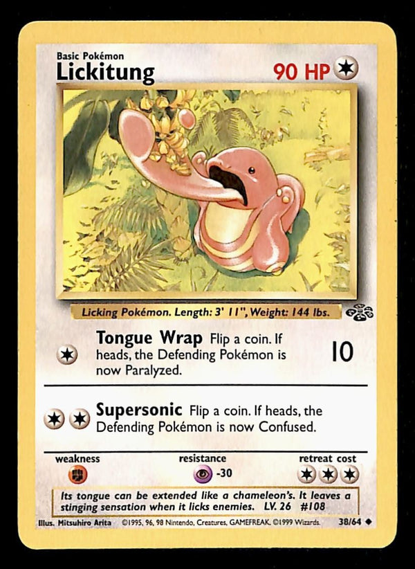 Lickitung Jungle LP, 38/64 Pokemon Card