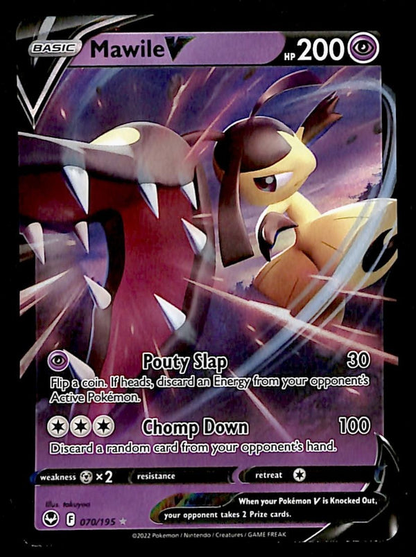 Mawile V Silver Tempest 070/195, NM Pokemon Card