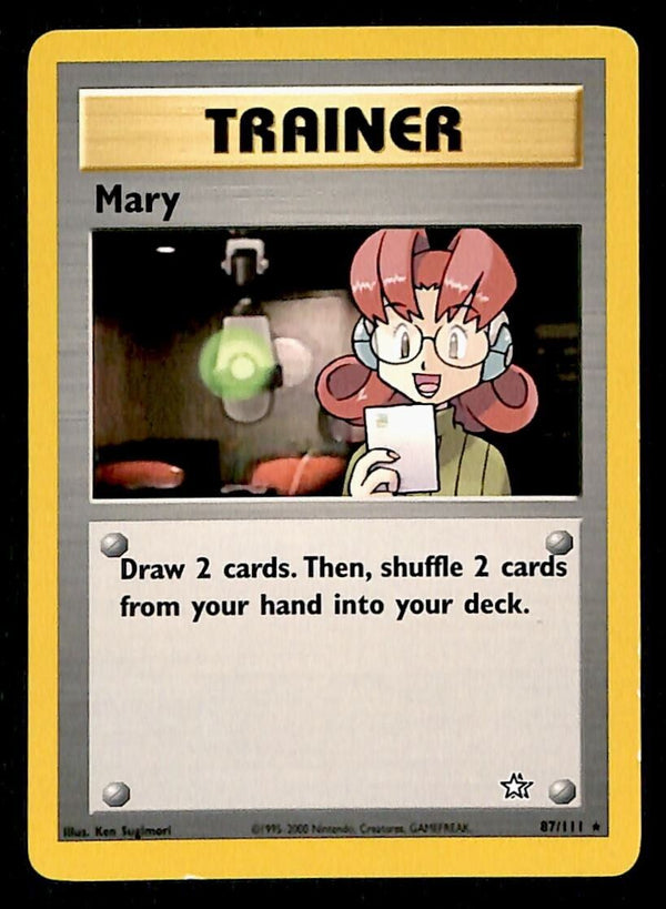 Mary Neo Genesis EX 87/111 Pokemon Card