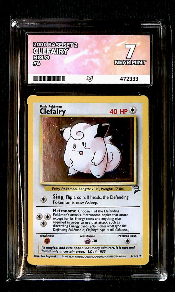 Clefairy Holo Base Set 2  6/130, ACE 7 Pokemon Card