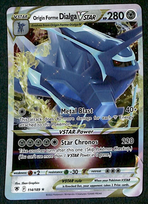 Dialga Vstar Ultra Rare Astral Radiance 114/189, NM Pokemon Card