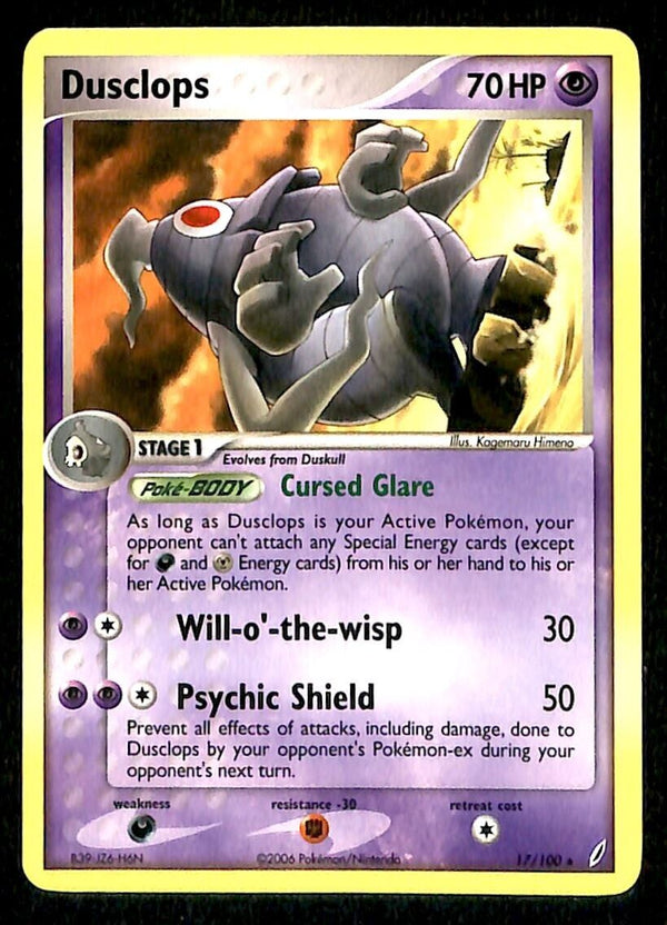 Dusclops Crystal Guardians NM, 17/100 Pokemon Card Dusclops Crystal Guardians NM, 17/100 Pokemon Card
