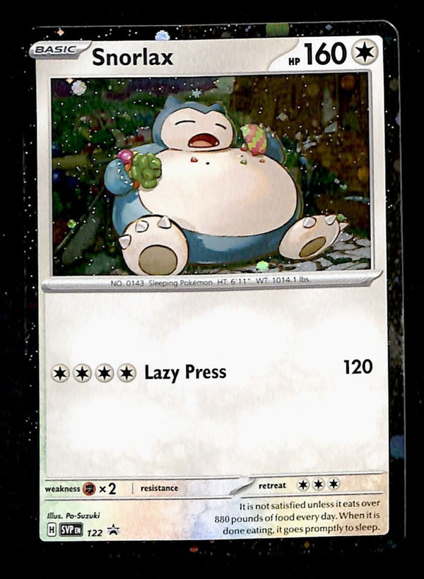 Snorlax Holo Black Star Promo SVP 122, NM Pokemon Card