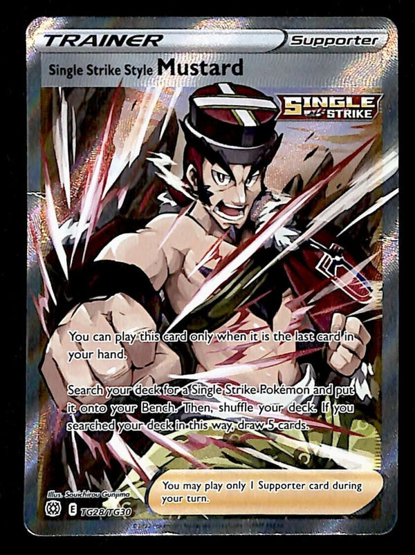 Mustard Full Art Trainer Brilliant Stars TG28/TG30, NM Pokemon Card