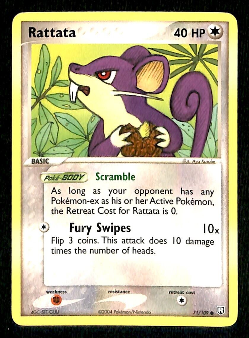 Rattata Team Rocket Returns NM, 71/109 Pokemon Card