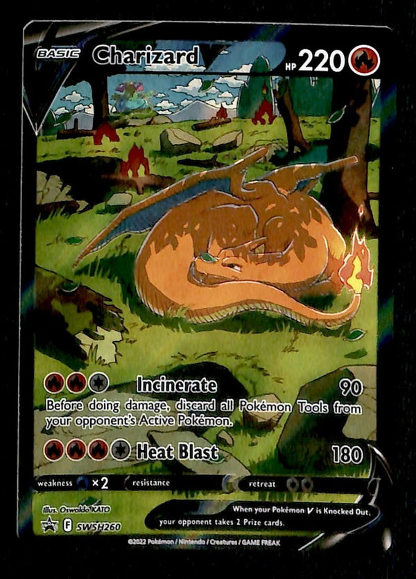 Charizard V Black Star Promo SWSH260, NM Pokemon Card