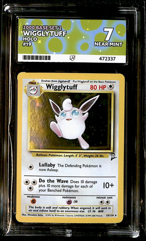 Wigglytuff Holo Base Set 2  19/130, ACE 7 Pokemon Card