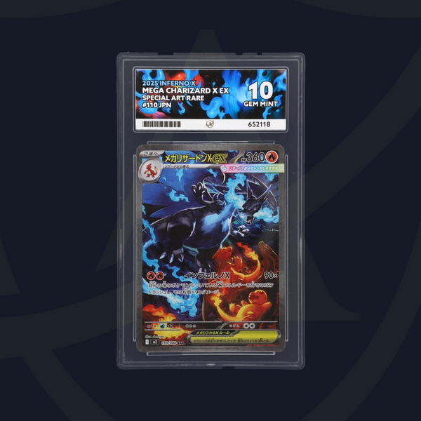 Mega Charizard ex Inferno X Japanese 110/080, ACE 10 Graded Pokemon Card
