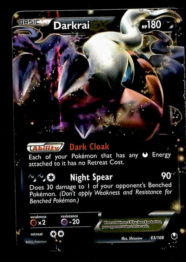 Darkrai EX Black & White Dark Explorers 63/108, EX Pokemon Card