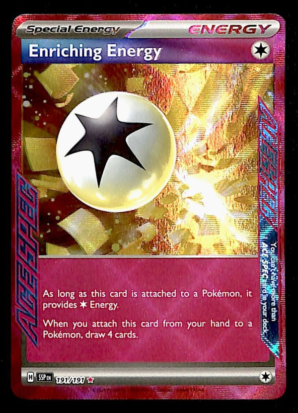 Enriching Energy Ace Spec Surging Sparks 191/191, NM Pokemon Card Enriching Energy Ace Spec Surging Sparks 191/191, NM Pokemon Card