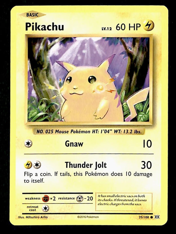 Pikachu Evolutions 35/108, NM Pokemon Card
