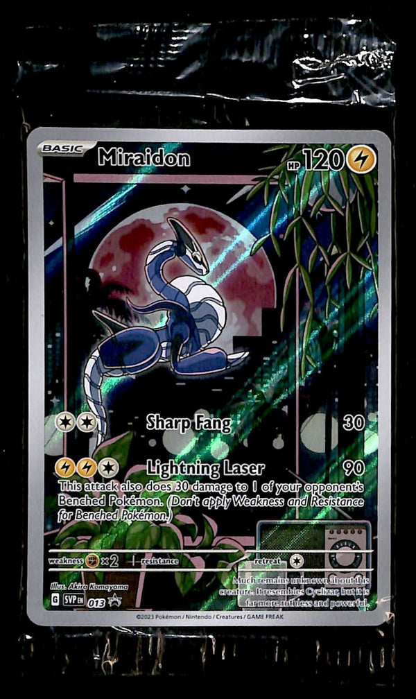 Miraidon Illustration Rare Promo SVP 013, SEALED Pokemon Card