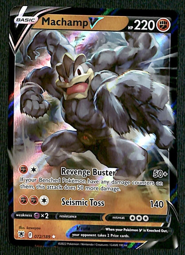 Machamp V Ultra Rare Astral Radiance 072/189, NM Pokemon Card