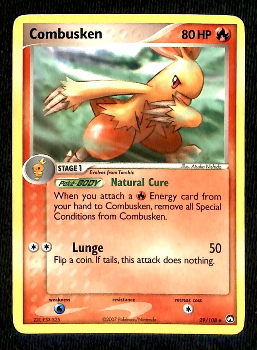 Combusken Power Keepers NM, 29/108 Pokemon Card