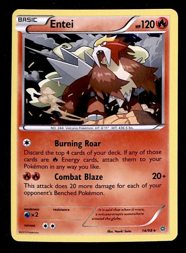 Enteo Holo Ancient Origins 14/98, NM Pokemon Card