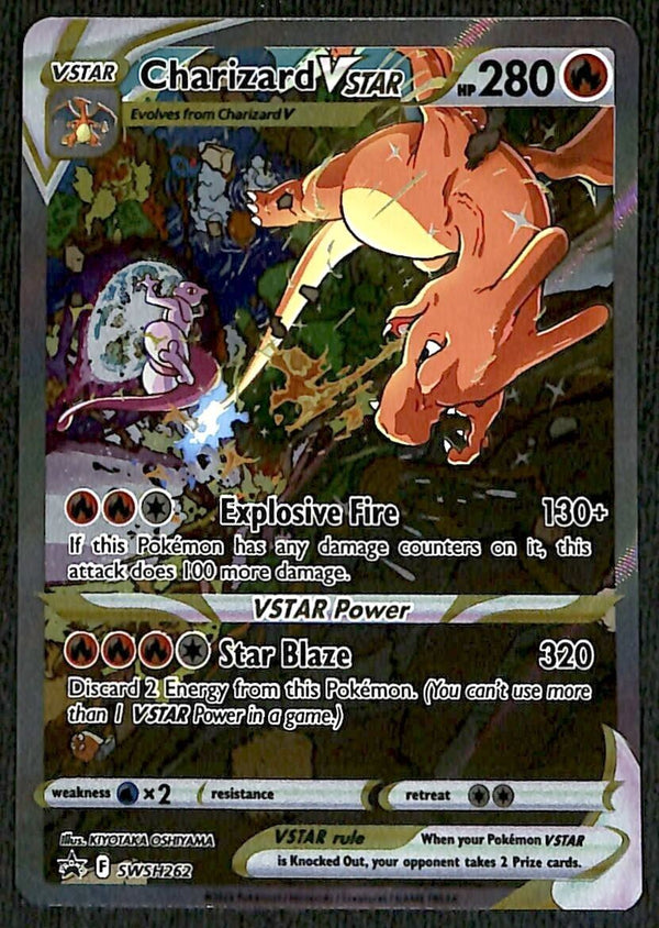 Charizard Vstar Promo SWSH262, NM Pokemon Card