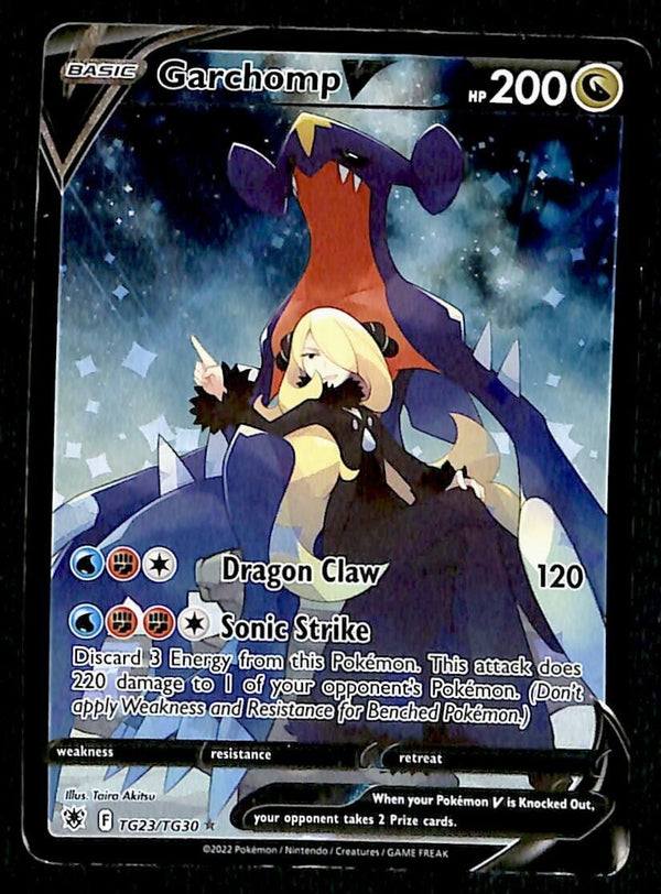 Garchomp V Astral Radiance TG23/TG30, VG (CREASE) Pokemon Card