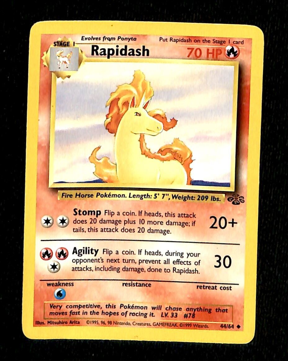 Rapidash Jungle EX, 44/64 Pokemon Card