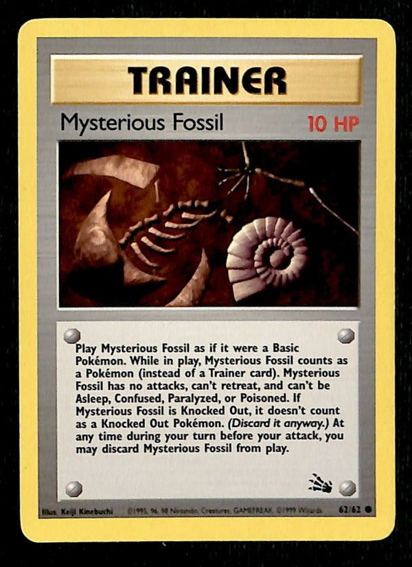 Mysterious Fossil LP, 62/62 Pokemon Card