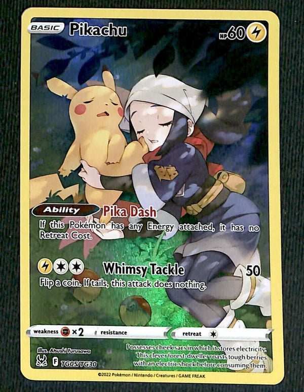 Pikachu Trainer Gallery Lost Origin TG05/TG30, NM Pokemon Card Pikachu Trainer Gallery Lost Origin TG05/TG30, NM Pokemon Card