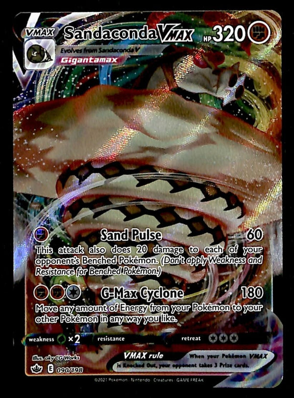 Sandaconda VMAX Chilling Reign 090/198, EX Pokemon Card