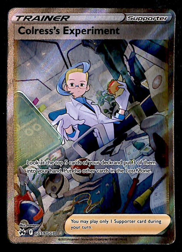 Colress's Experiment Galarian Gallery Crown Zenith GG59/GG70, NM Pokemon Card