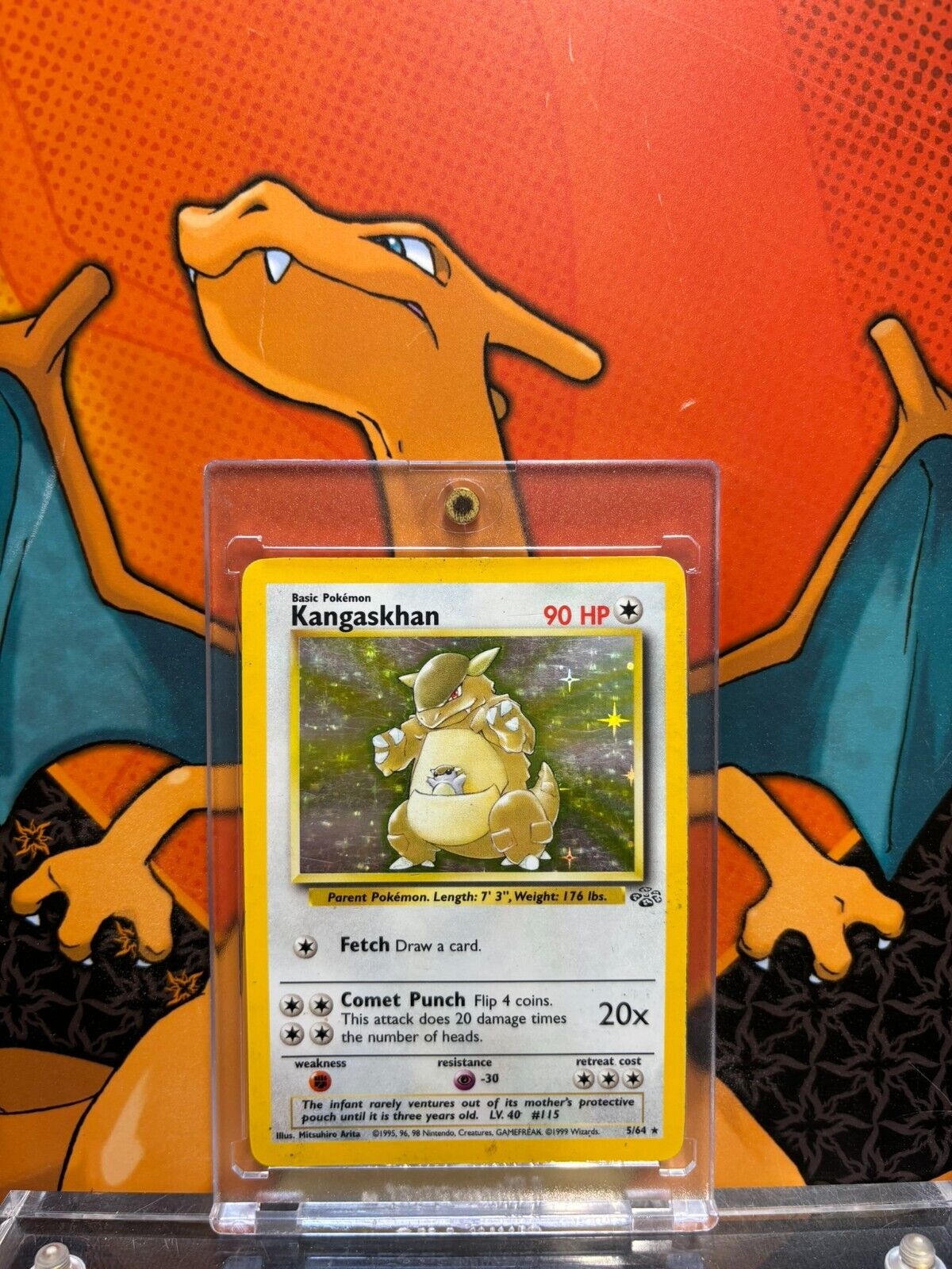 Kangaskhan Holo Jungle VG, 5/64 Pokemon Card