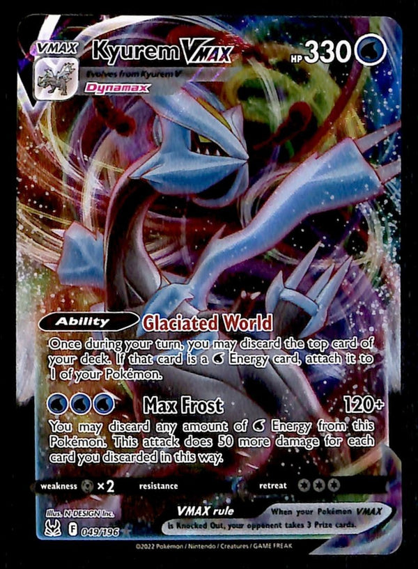 Kyurem VMAX Ultra Rare Lost Origin 049/196, NM Pokemon Card