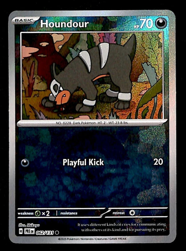 Houndour Pokeball Prismatic Evoloutions 062/131, NM Pokemon Card