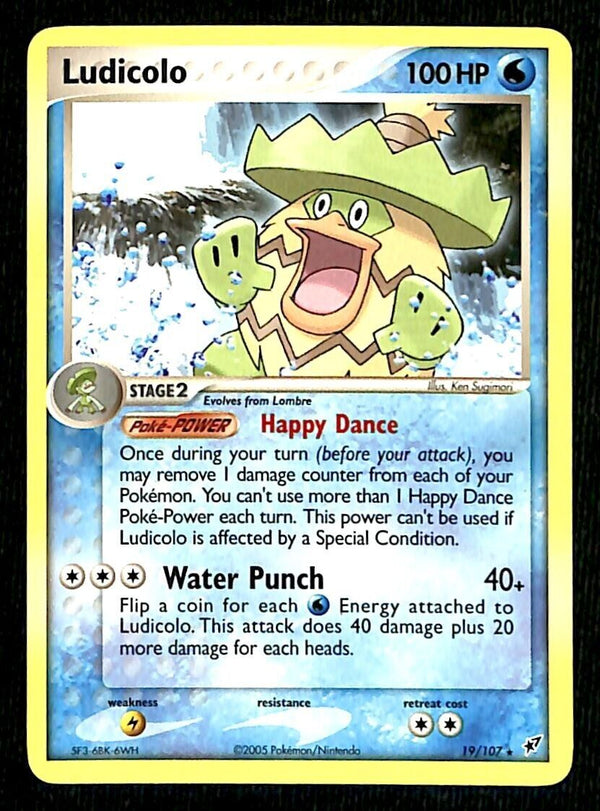 Ludicolo EX Deoxy NM, 19/107 Pokemon Card