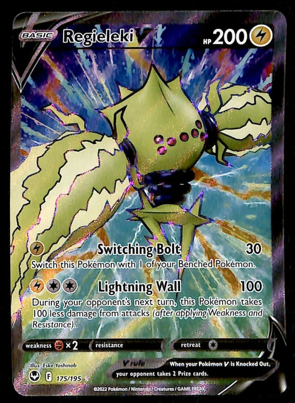 Regileki V Full Art Silver Tempest 175/195, NM Pokemon Card