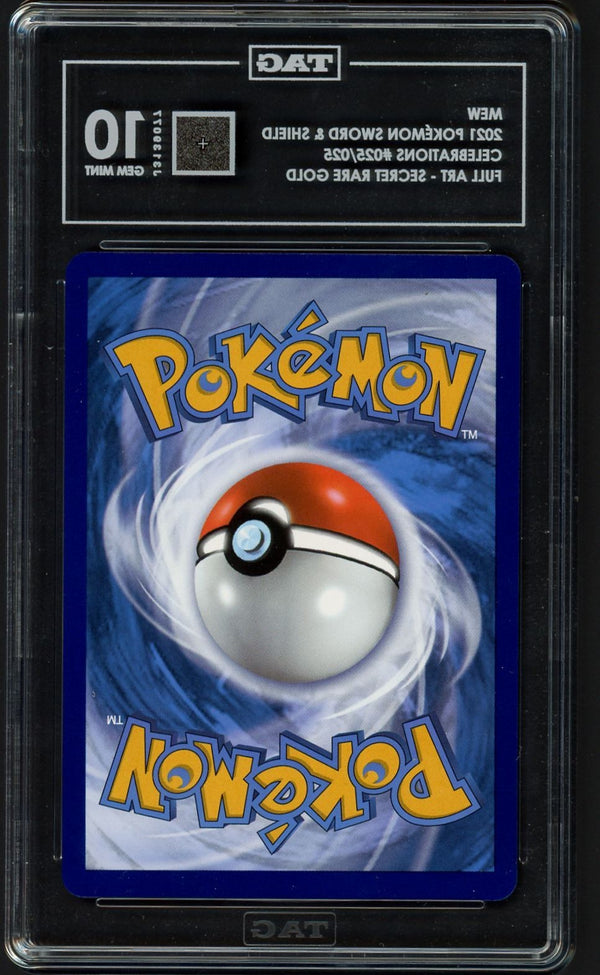 Mew Gold Celebrations 025/025, TAG 10 Pokémon Card