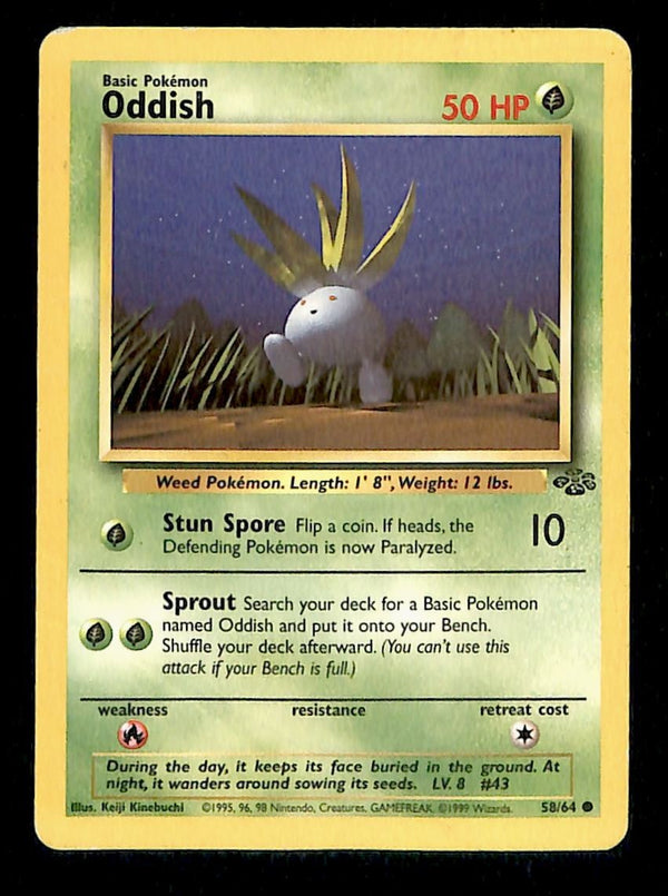 Oddish Jungle MP, 58/64 Pokemon Card