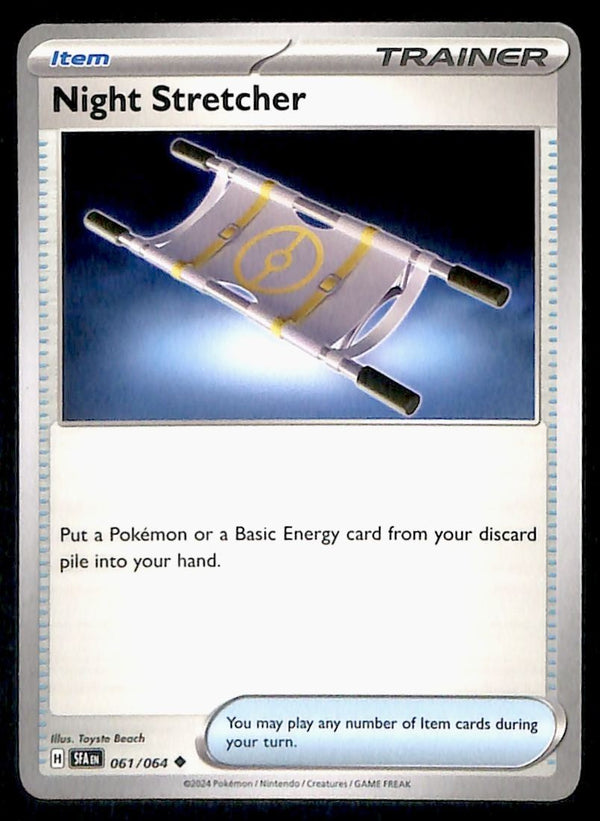 Night Stretcher Shrouded Fable 061/064, NM Pokemon Card