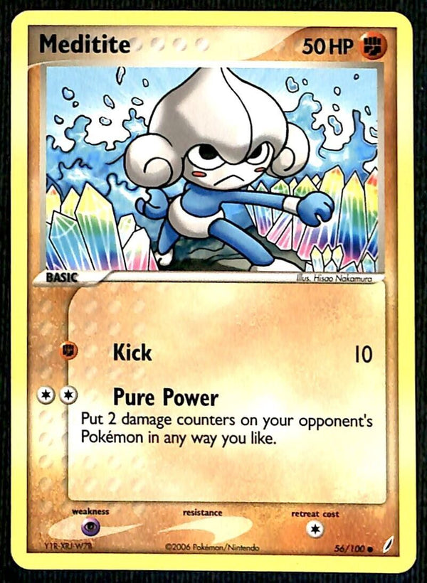 Meditite Crystal Guardians NM, 56/100 Pokemon Card Meditite Crystal Guardians NM, 56/100 Pokemon Card