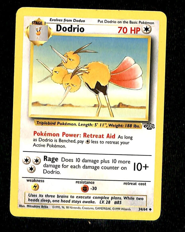 Dodrio Jungle NM, 34/64 Pokemon Card