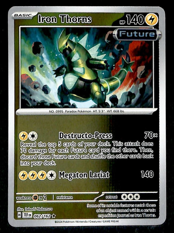 Iron Thorns Holo Temporal Forces 062/162, NM Pokemon Card